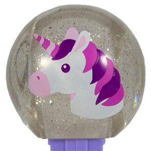 PEZ - Funky Faces - Emoji Crystal Balls - Unicorn
