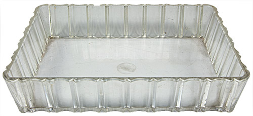PEZ - Kchenutensilien - Kunststoff Platte Kristall - eckig