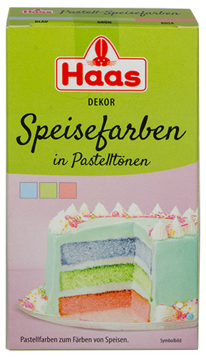 PEZ - Haas Food Products - Decor - Speisefarben in Pastelltönen