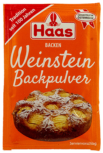 PEZ - Haas Food Products - Baking - Weinstein Backpulver - 16g