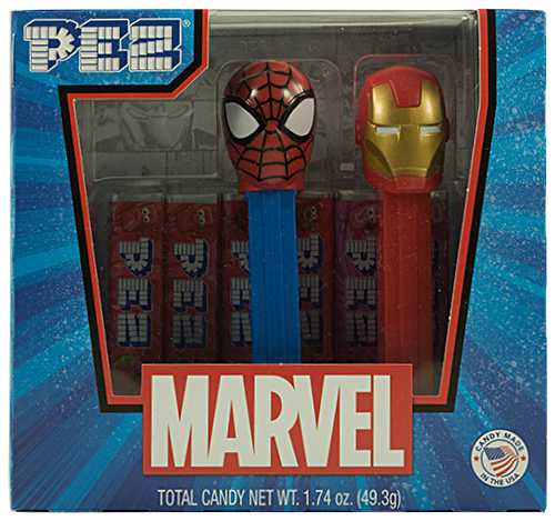 PEZ - Super Heroes - Marvel - Twin Pack Spider-Man & Iron Man - US Release