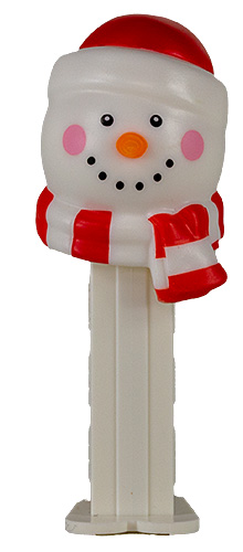PEZ - Mini PEZ - Snowman - Ornaments ball / beenie and scarf - F