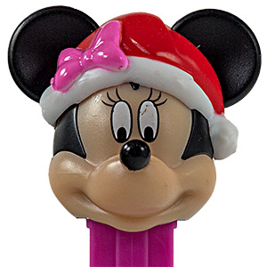 PEZ - Mickey Mouse & Friends - Holiday Set - Minnie Mouse - christmas beenie - F/K