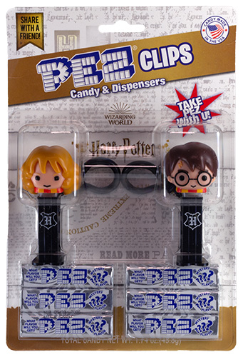 PEZ - Wizarding World - Harry & Hermoine Mini Clip Set