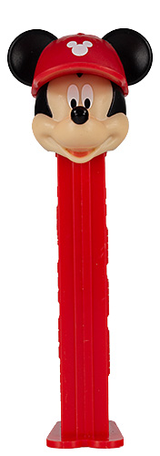 PEZ - Mickey Mouse & Friends - Mickey Mouse - baseball hat red - K