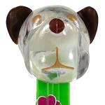 PEZ - Barky Brown  Crystal Glitter Head on hearts paws 2019