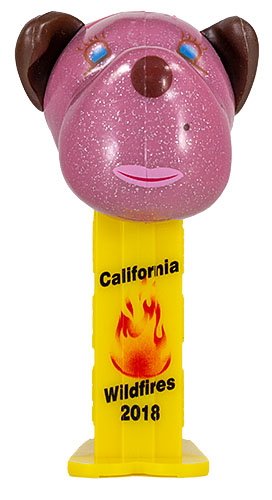 PEZ - AWL / SOS - Wildfires - Barkina Mini - Pink Glitter Head