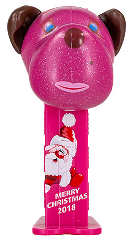 PEZ - AWL / SOS - Christmas 2016 - Barkina Mini - Pink Glitter Head