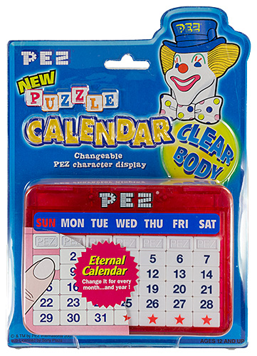 PEZ - Games and Puzzles - Puzzle Calendar - Clear Red