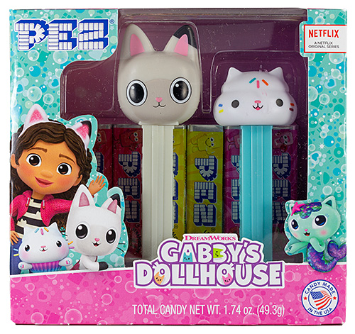 PEZ - Gabby's Dollhouse - Gabby's Dollhouse Gift Set Pandy Paws & Cakey Cat