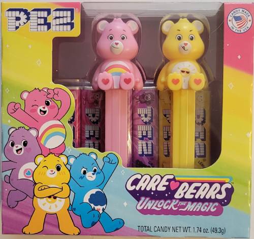 PEZ - Care Bears - Twin Beack Care Bears Cheer Bear & Funshine Bear