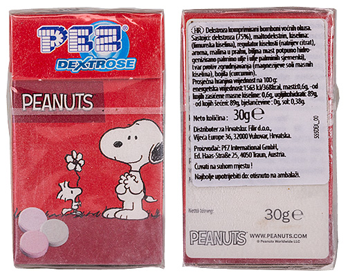 PEZ - Dextrose Packs - Peanuts - Woodstuck & Snoopy