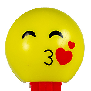 PEZ - Funky Faces - Emoji - Kissing Closed Eye - Euro Release