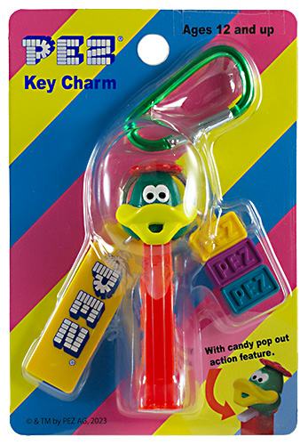 PEZ - Key Charm - PEZ Characters - Duck with Flower