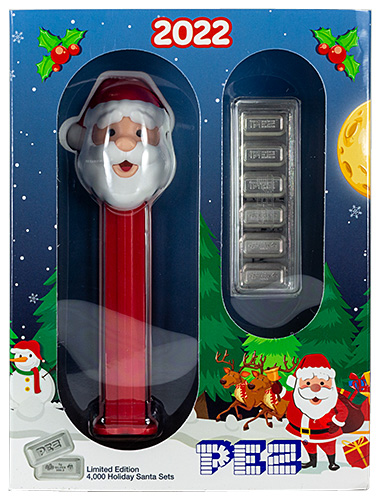 PEZ - PEZ Miscellaneous - Silver Wafer Gift Set - Santa - G