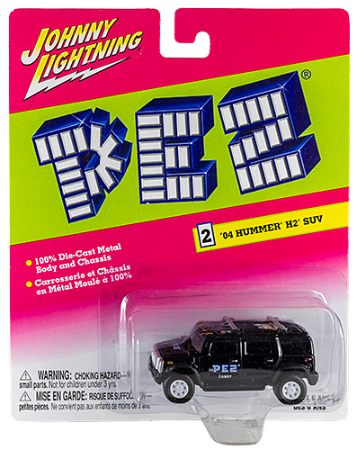 PEZ - Johnny Lightning - Release 3 - White Lightning - '04 Hummer H2 SUV