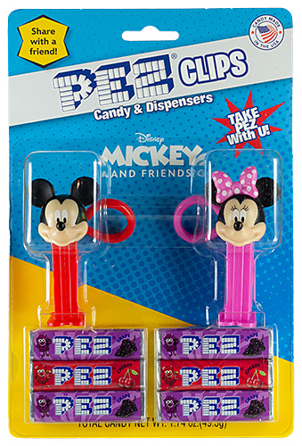 PEZ - Mickey and Friends - Mickey & Minnie Mini Clip Set