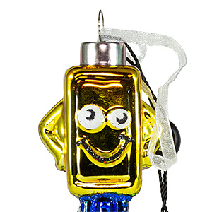 PEZ - Ornaments - Kat + Annie - 2023 - PEZ Candy Mascot - Lemon