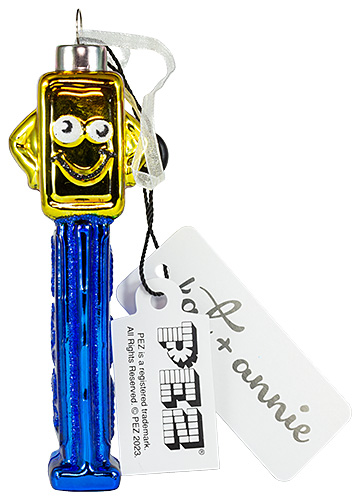 PEZ - Ornaments - Kat + Annie - 2023 - PEZ Candy Mascot - Lemon