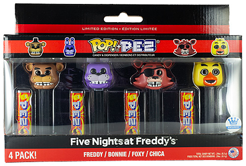 PEZ - Five Nights at Freddy - 4 Pack - Freddy/Bonnie/Foxy/Chica