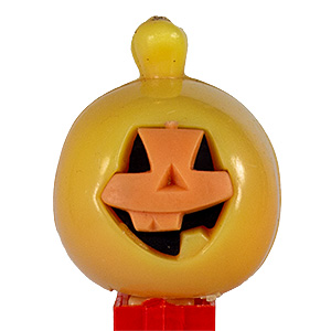 PEZ - Halloween - Pumpkin - Duotone Light/Dark Orange Face - A