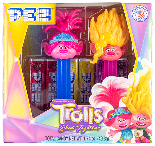 PEZ - Dreamworks Movies - Trolls - Twin Pack Poppy & Viva