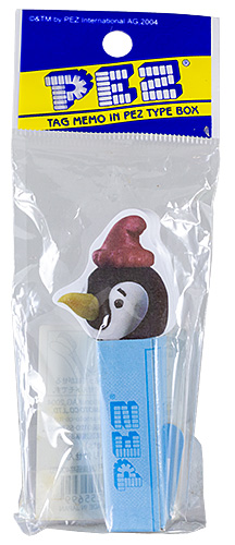 PEZ - Tag Memo in PEZ Type Box - Penguin