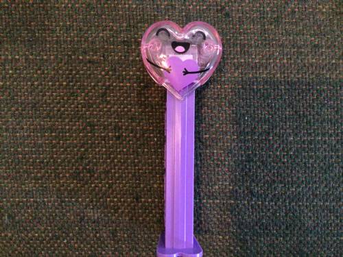 PEZ - Valentines - Purple Hugging Crystal Heart