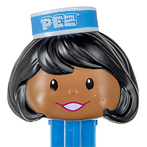 PEZ - PEZ Miscellaneous - Presenter Girl - Peppermint / Dark Skin Tone Dark Hair