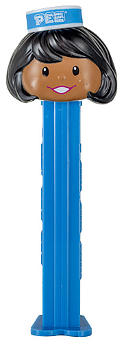 PEZ - PEZ Miscellaneous - Presenter Girl - Peppermint / Dark Skin Tone Dark Hair