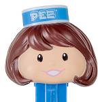 PEZ - Presenter Girl  Peppermint / Light Skin Tone Brown Hair