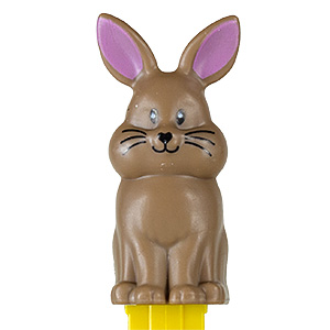 PEZ - Easter - Bunny - Sitting Full Body Brown - I