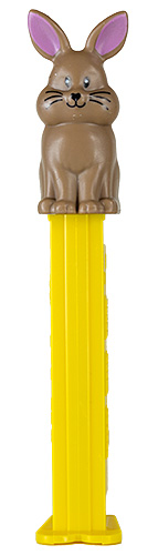 PEZ - Easter - Bunny - Sitting Full Body Brown - I