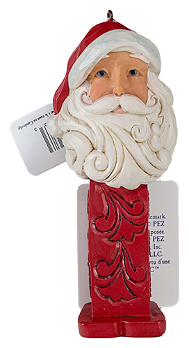 PEZ - Ornaments - Jim Shore - Santa PEZ Stone Resin