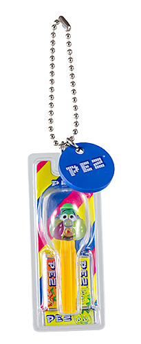PEZ - Ball Chain Mascot - Vol. 2 - Bubbleman - crystal green