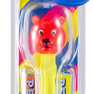 PEZ - Chain PEZ - Ball Chain Mascot - Vol. 2 - Lion - crystal red